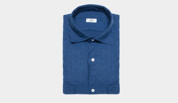 100Hands Linen Overshirt Indigo