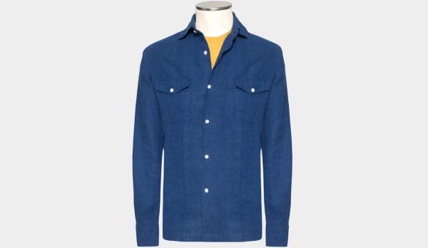 100Hands Linen Overshirt Indigo