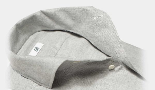 100Hands Shirt Cashmere-Cotton Grey