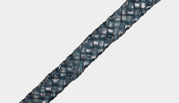 Andrea d'Amico Washed Braided Buffalo Blue