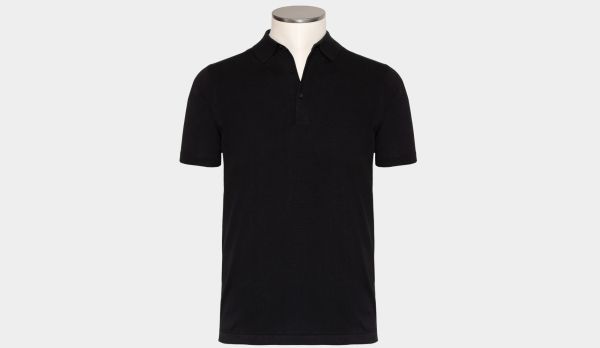 Aspesi Polo Short Sleeves Black