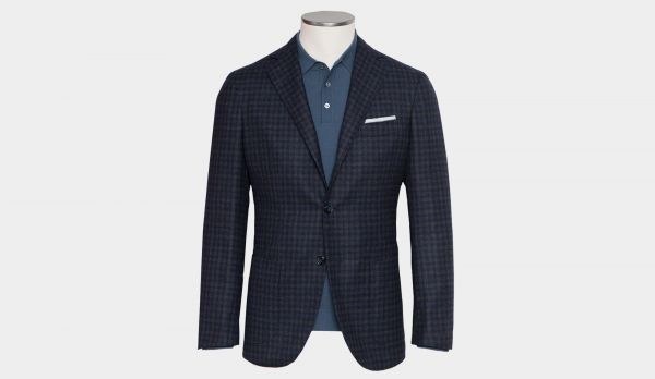Barba Napoli Jacket Navy Check