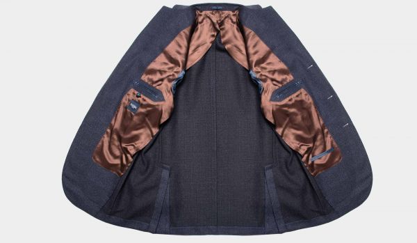 Barba Napoli Blazer Wool-Silk Blue