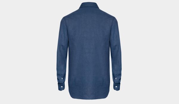 Barba Napoli Linen Shirt Blue