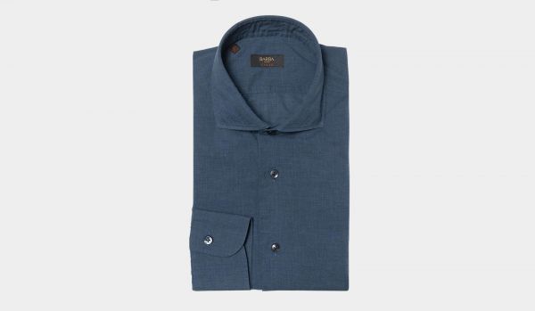 Barba Napoli Shirt Culto Grey-Blue