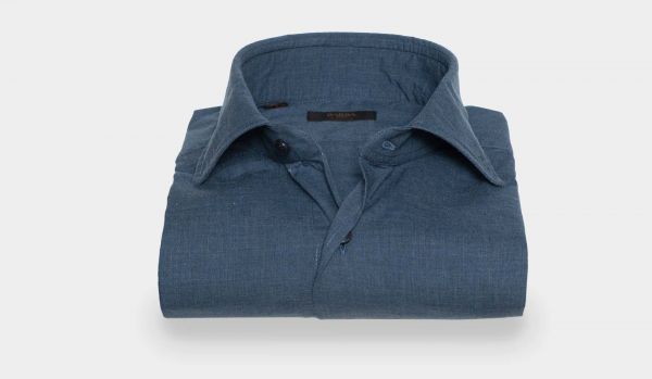 Barba Napoli Shirt Culto Grey-Blue