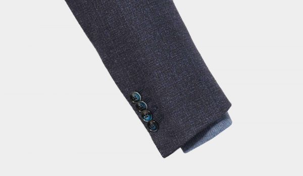 Barba Napoli Blazer Wool-Silk Blue