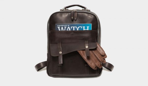 Barba Napoli Leather Backpack Blue