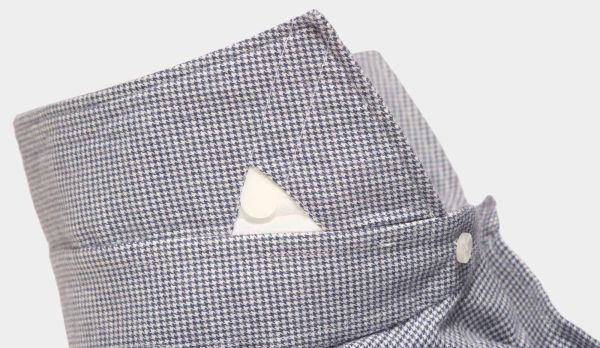 Barba Napoli Shirt Pied-De-Poule Blue