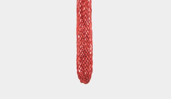 Andrea d'Amico Braided Belt Stonewashed Red