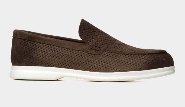 Doucals Braided Loafer Suede Brown