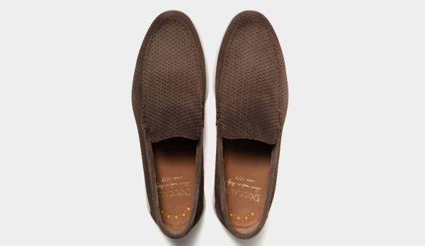 Doucals Braided Loafer Suede Brown