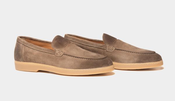 Doucals Loafer Penny Suede Brown