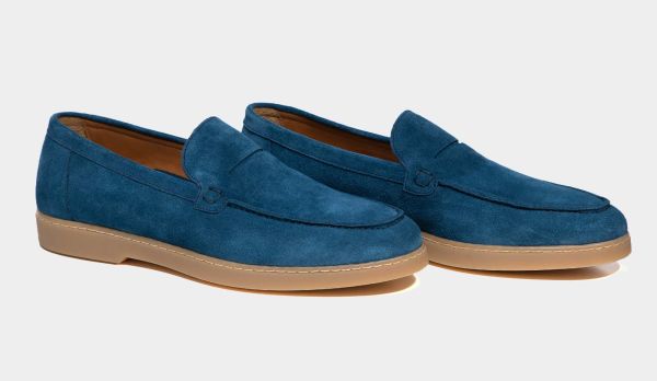 Doucals Loafer Penny Suede Blue