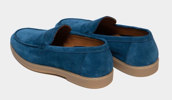 Doucals Loafer Penny Suede Blue