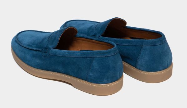 Doucals Loafer Penny Suede Blue