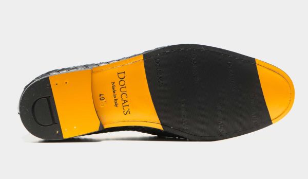 Doucals Braided Loafer Dark Blue