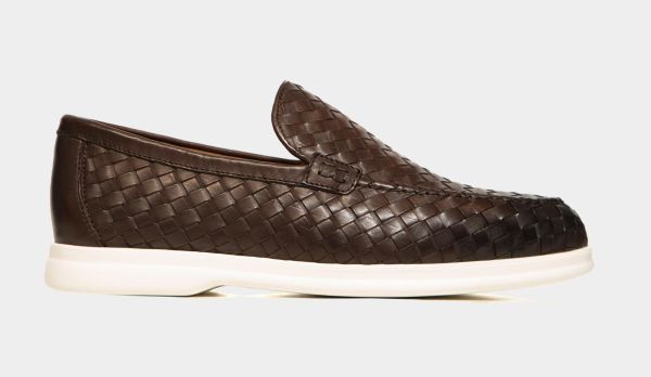 Doucals Braided Loafer Brown