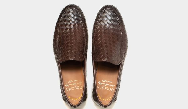 Doucals Braided Loafer Brown