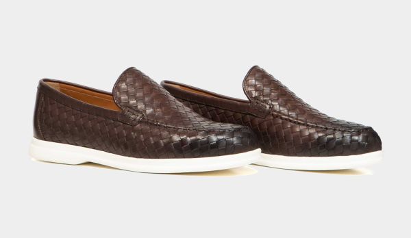 Doucals Braided Loafer Brown
