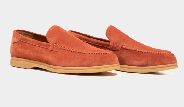 Doucals Loafers Suede 'Burnt Orange'