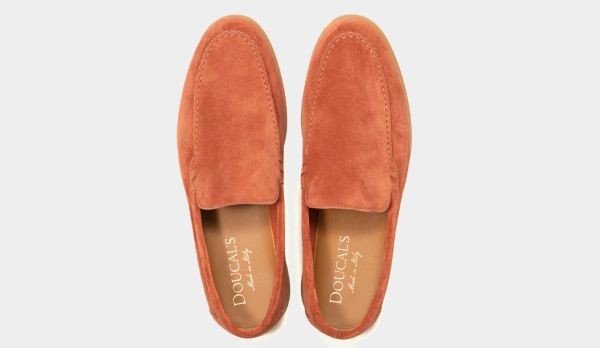 Doucals Loafers Suede 'Burnt Orange'