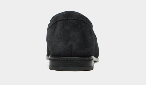 Doucals Suede Penny Loafer Antracite