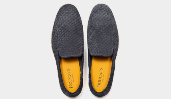 Doucals Woven Loafer Blue