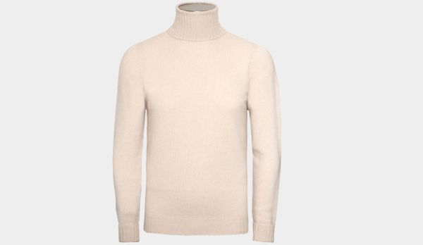 Drumohr Roll-Neck Cashmere Off-White