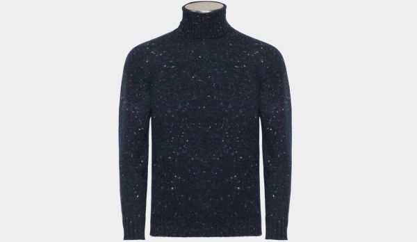 Drumohr Rollneck Donegal Navy