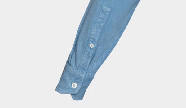 Drumohr Polo Garment Dyed Blue