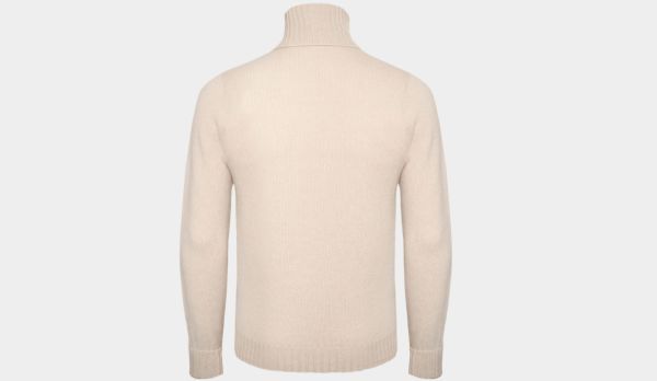 Drumohr Roll-Neck Cashmere Off-White