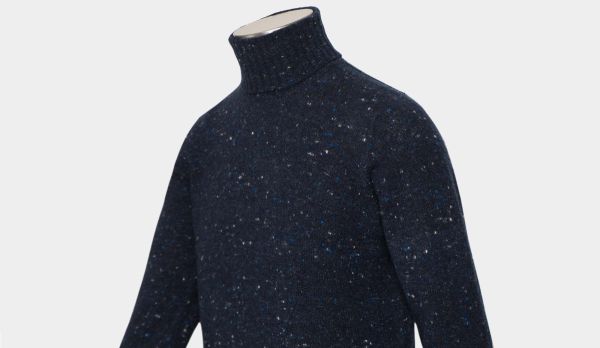 Drumohr Rollneck Donegal Navy