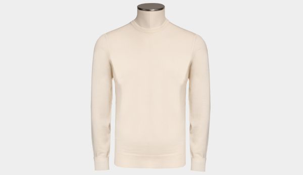 Drumohr Crewneck Wool 140S Off-White