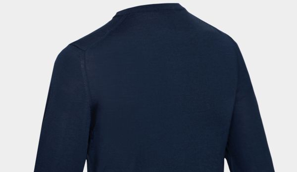 Drumohr Crewneck Wool 140S Blue