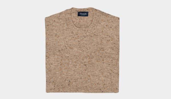 Drumohr Crewneck Donegal Brown
