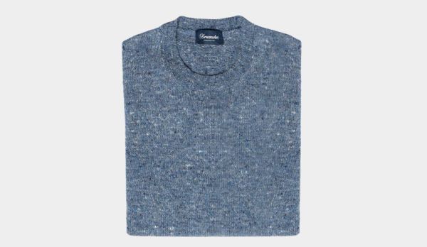 Drumohr Donegal Crewneck Blue