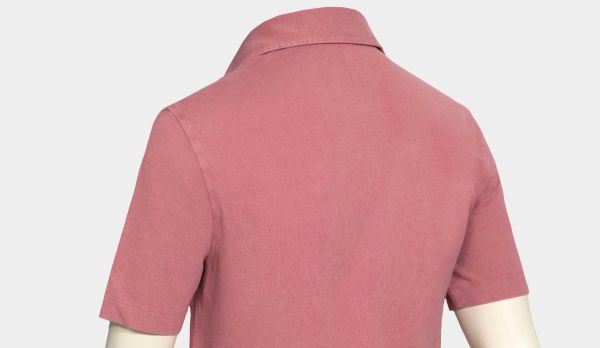 Drumohr Polo Garment Dyed Pink