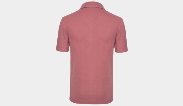 Drumohr Polo Garment Dyed Pink