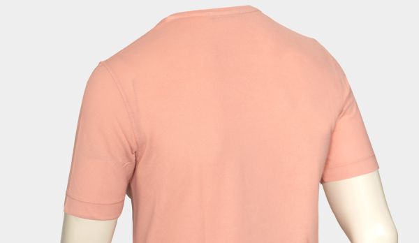 Drumohr Frosted-Cotton Short-Sleeve Pink