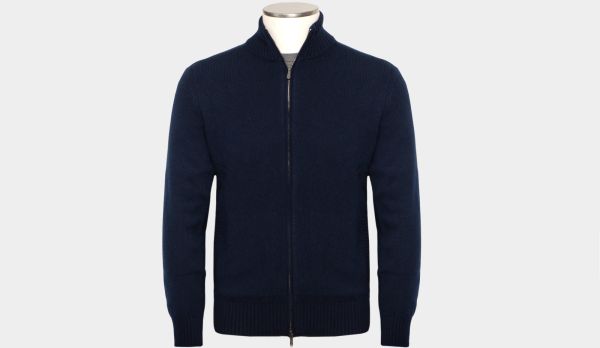 Drumohr Cashmere Cardigan Navy