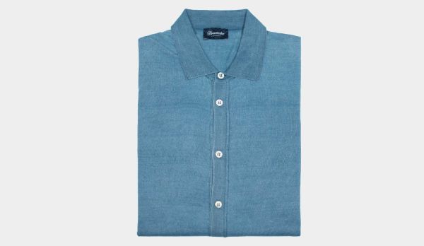 Drumohr Knitted Shirt Denim