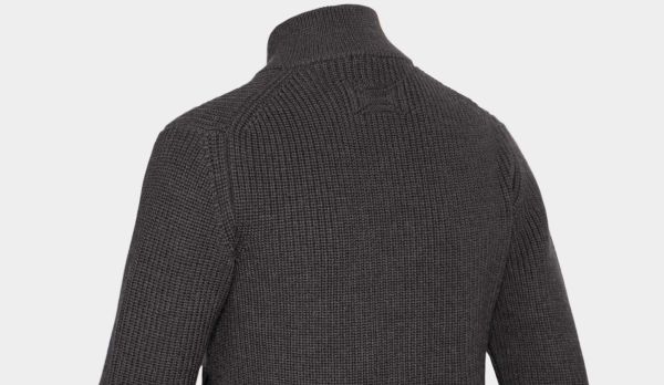 Drumohr Cardigan 'English Rib' Antracite