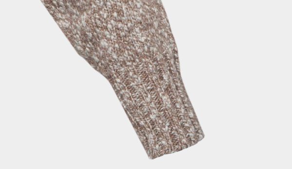 Drumohr Mock Neck Lambswool Brown