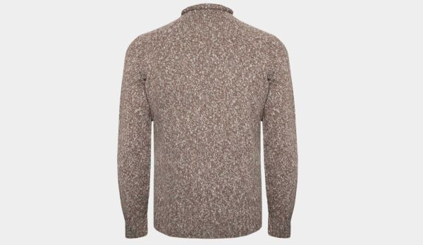 Drumohr Mock Neck Lambswool Brown