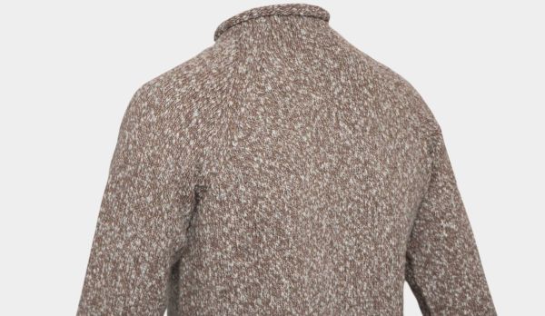 Drumohr Mock Neck Lambswool Brown