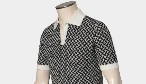 Drumohr Polo 'Biscottino' Navy