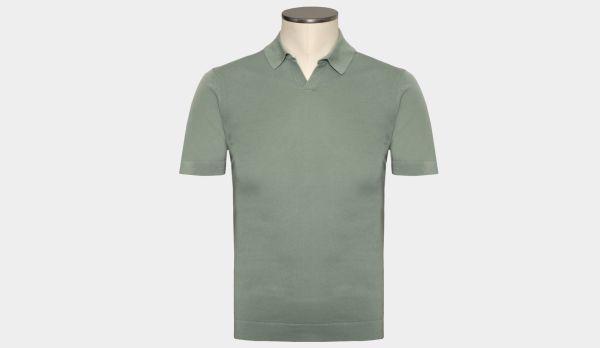 Drumohr Polo Short Sleeve Green