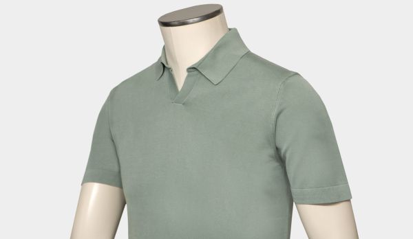 Drumohr Polo Short Sleeve Green