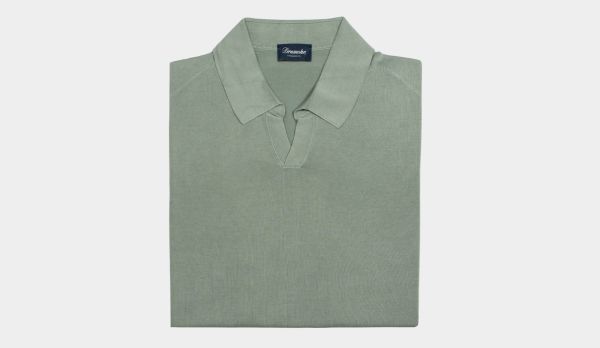 Drumohr Polo Short Sleeve Green